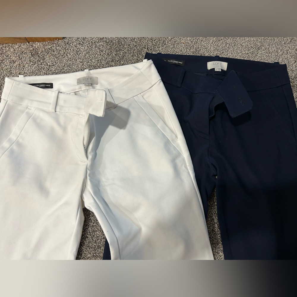 Bundle- LOFT Cream Petite Pants